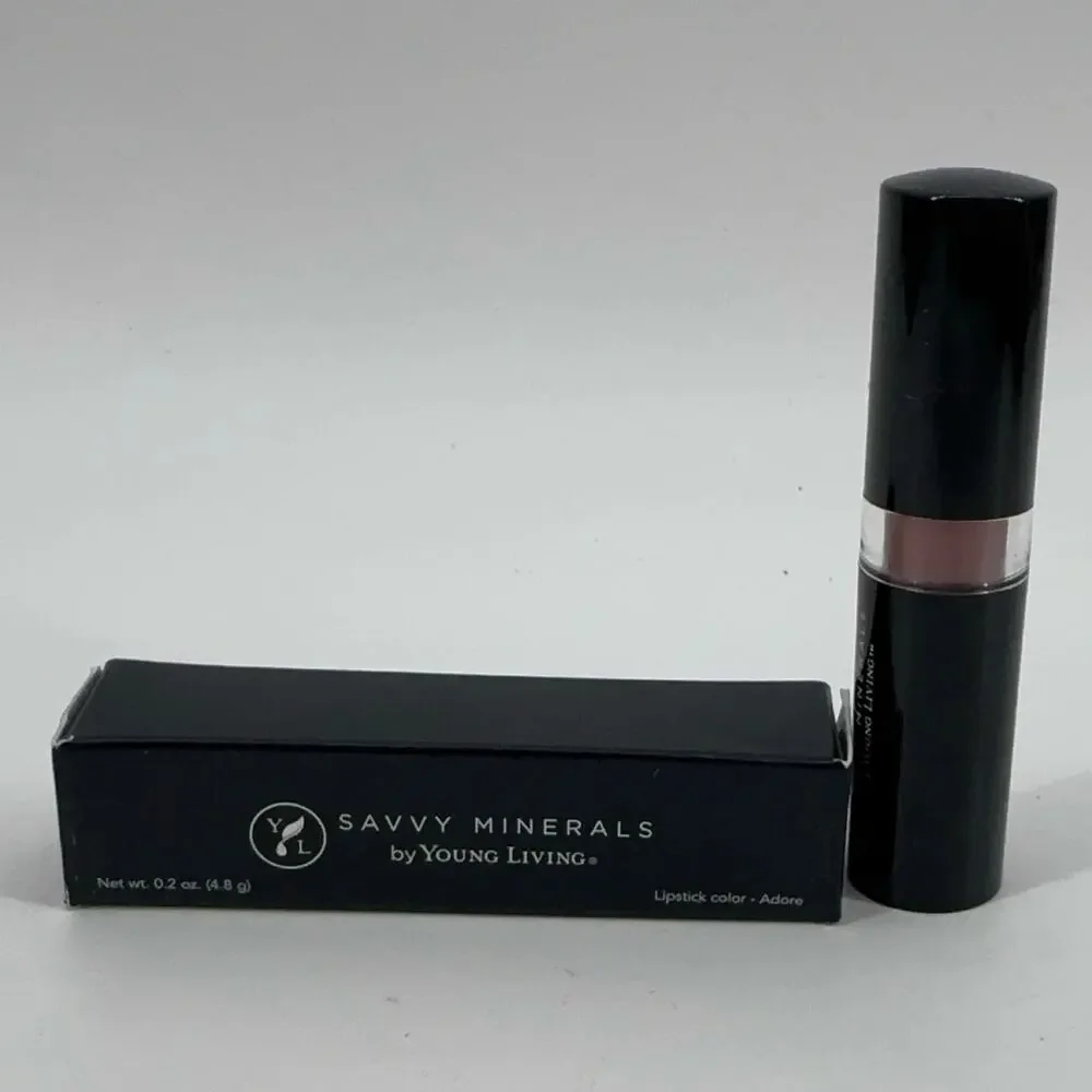 Young Living Savvy Minerals Lipstick Adore 21295 Mineral Satin Shimmer 0.2oz